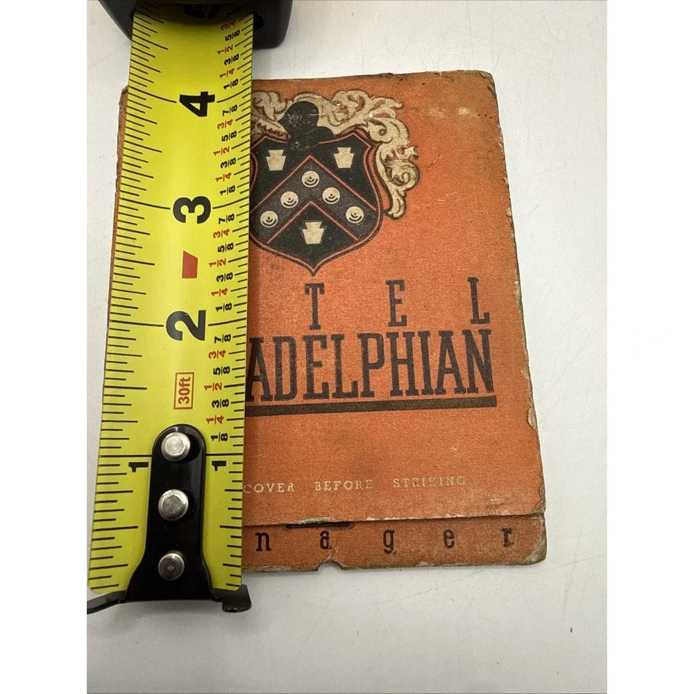The Philadelphian Hotel Mirror Room Matchbook Unused